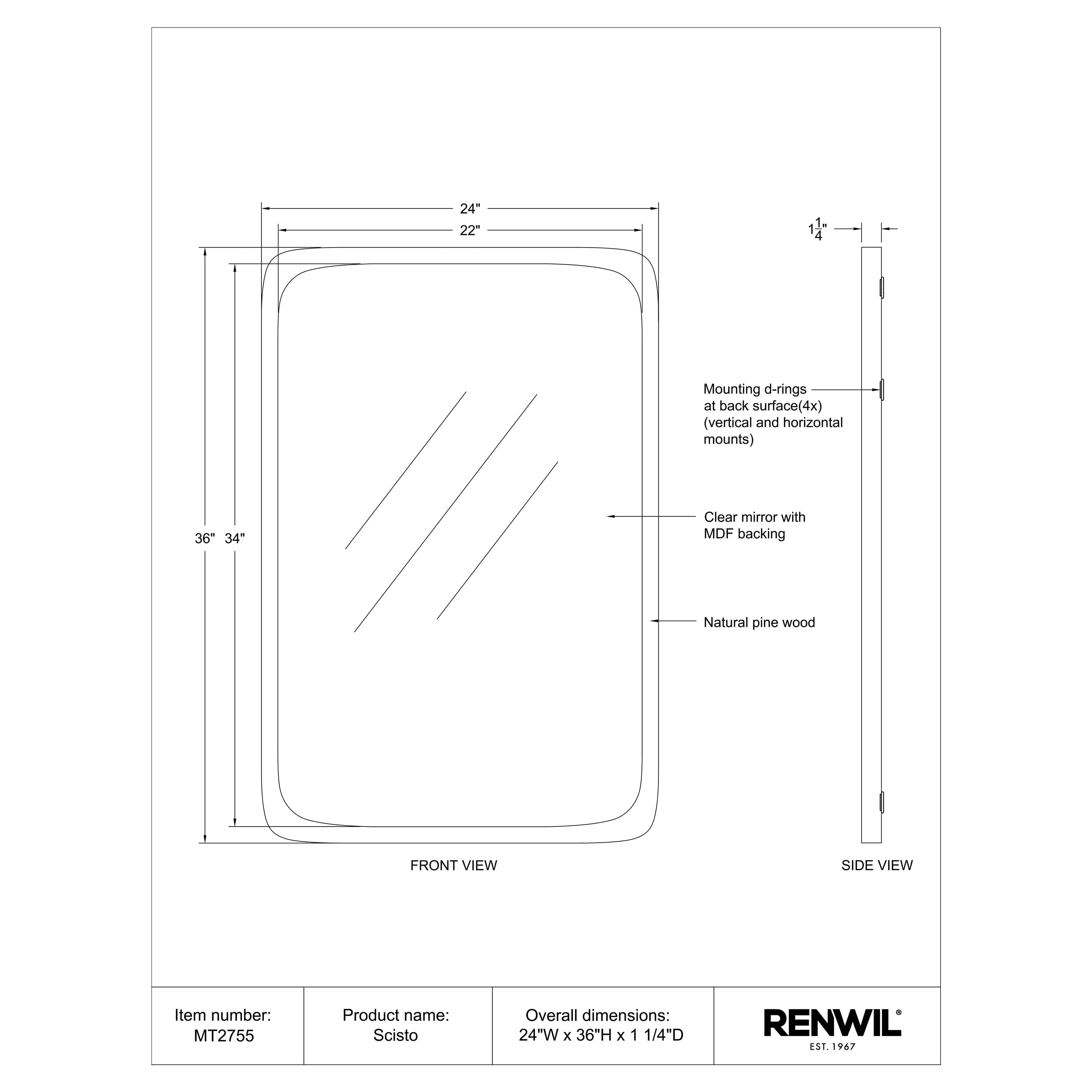 Scisto - available in various shapes, sizes, and frame styles | Image 5 | InSTYLE Home & Rugs