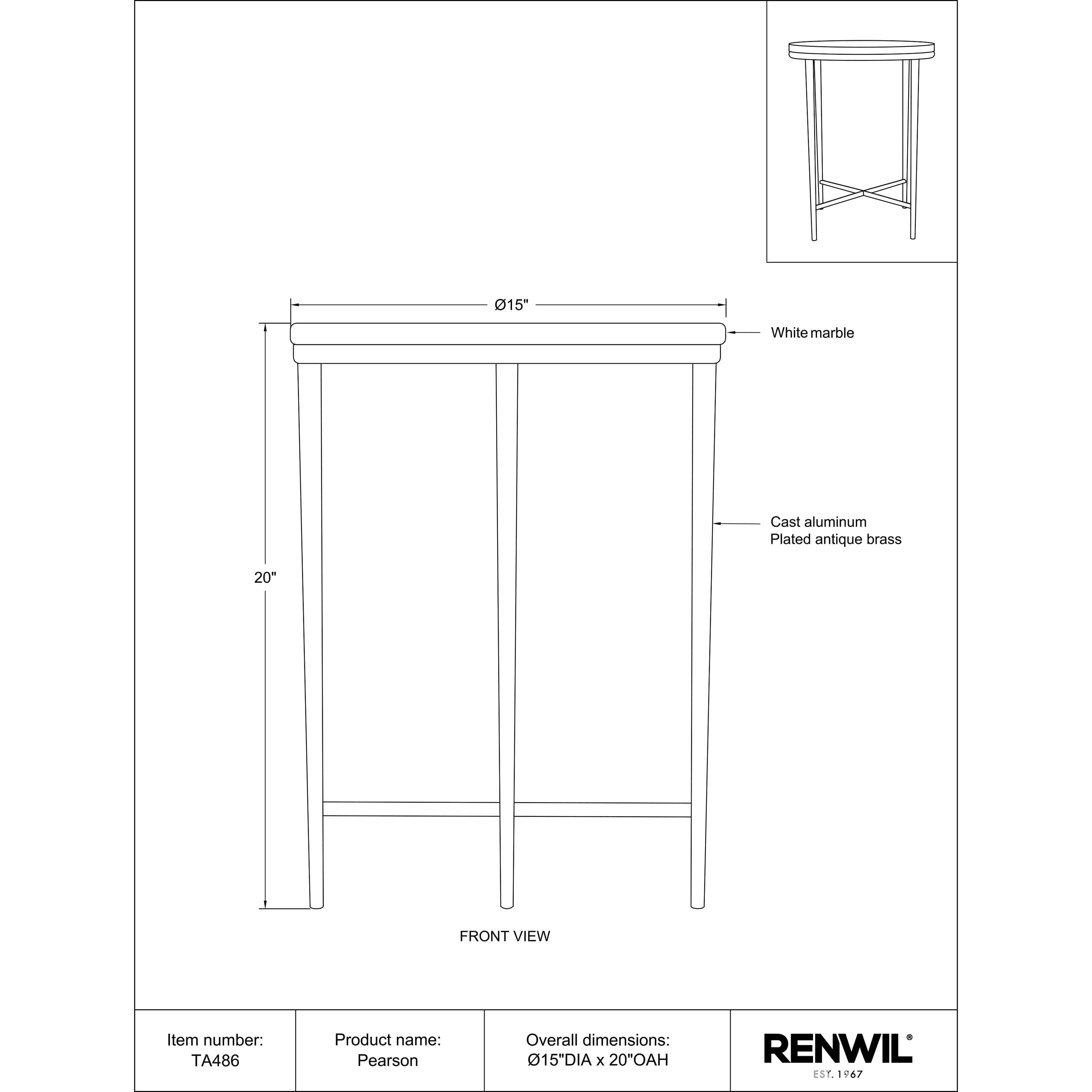 Pearson* - small accent table with storage for a clutter-free space | Image 5 | InSTYLE Home & Rugs