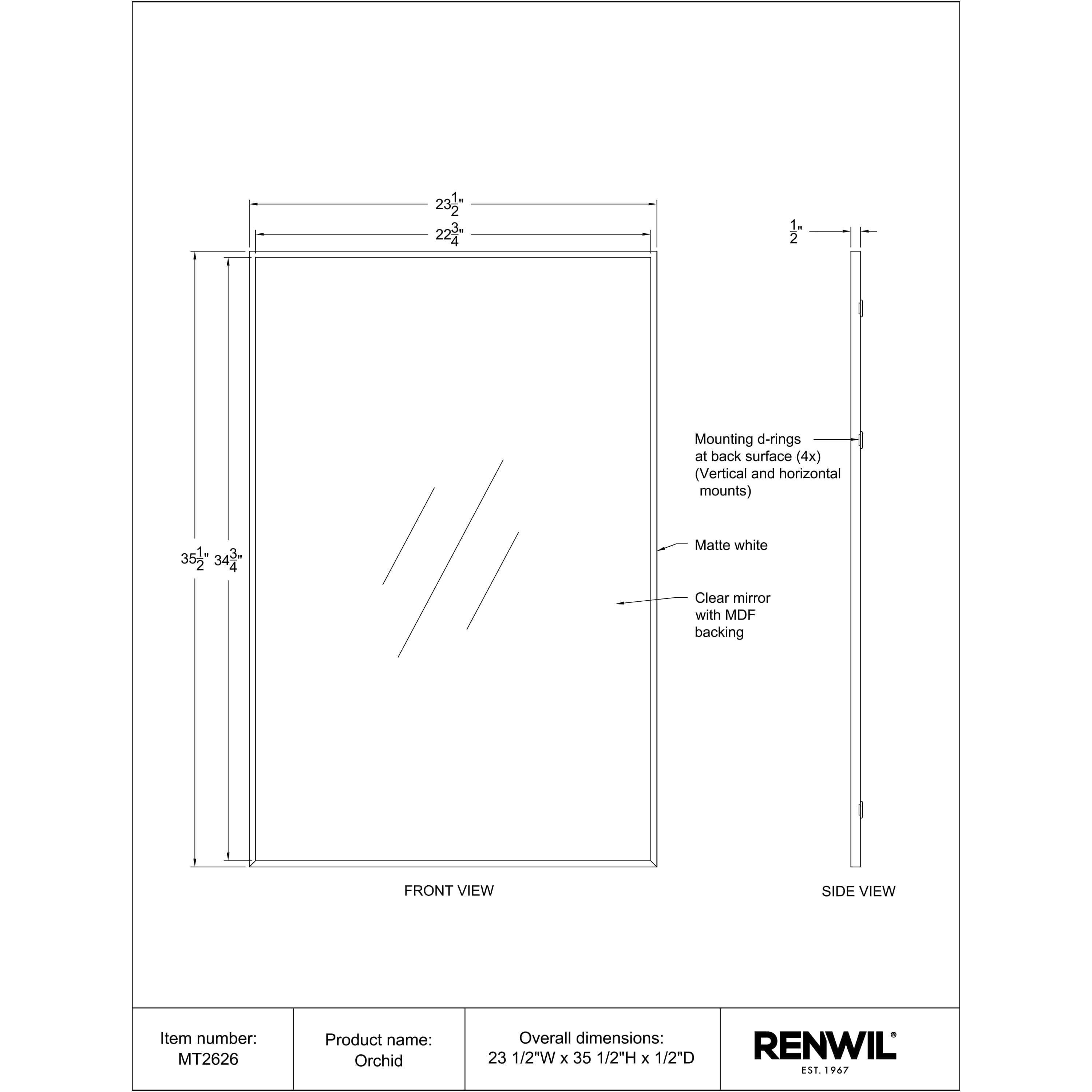 Orchid - available in various shapes, sizes, and frame styles | Image 5 | InSTYLE Home & Rugs