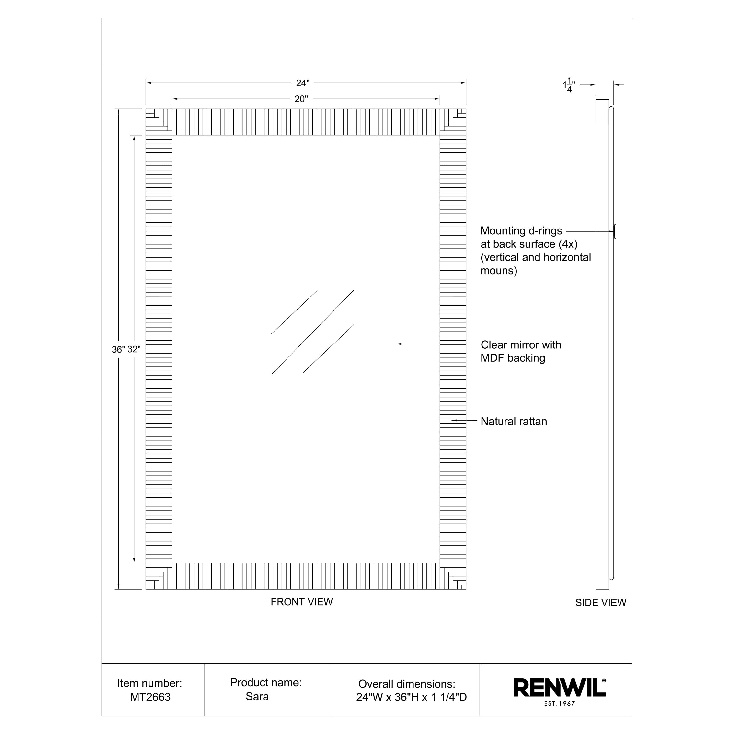 Sara - available in various shapes, sizes, and frame styles | Image 5 | InSTYLE Home & Rugs