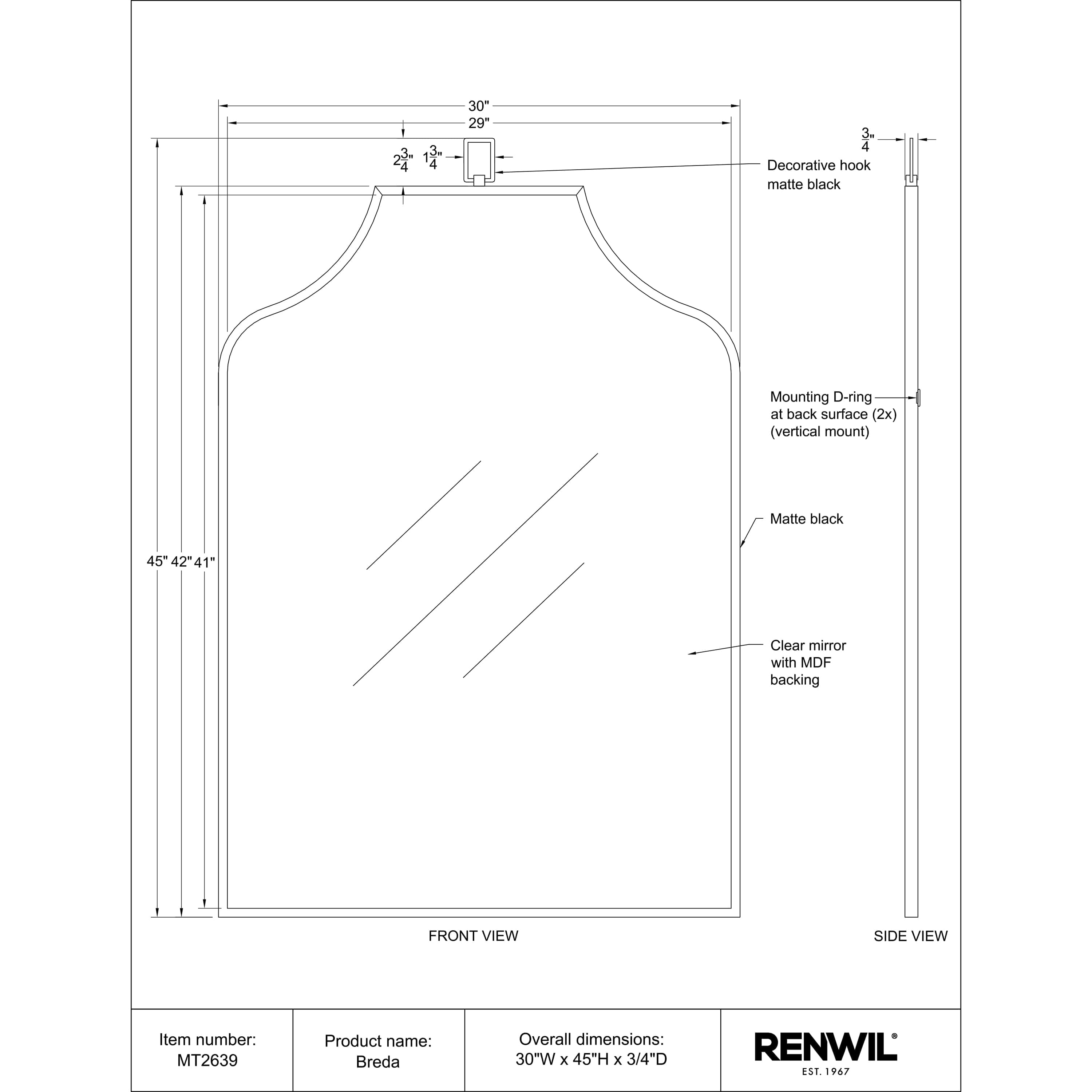 Breda - available in various shapes, sizes, and frame styles | Image 5 | InSTYLE Home & Rugs