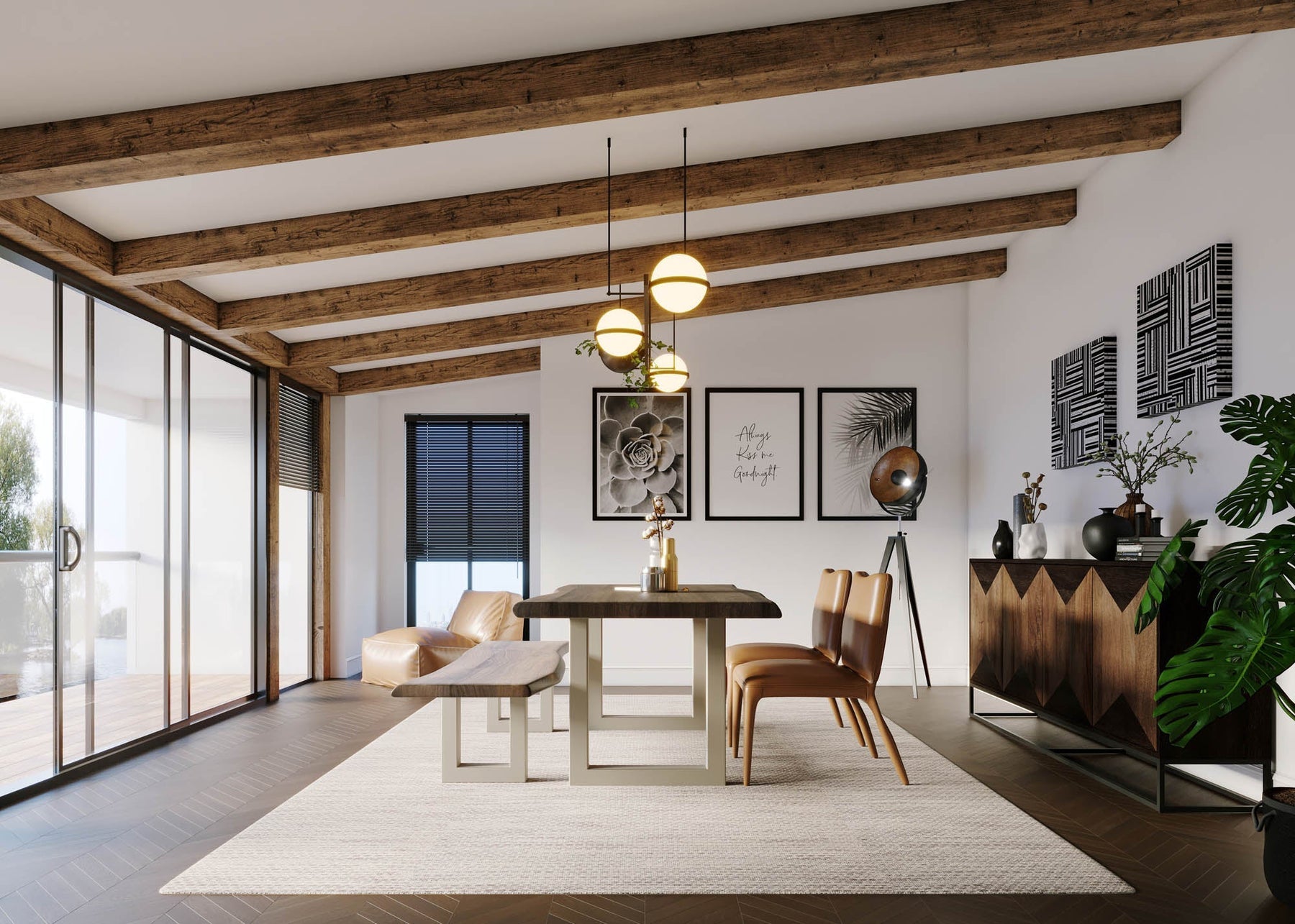 TAJ Dining Bench - comfortable dining experience | Image 6 | InSTYLE Home & Rugs