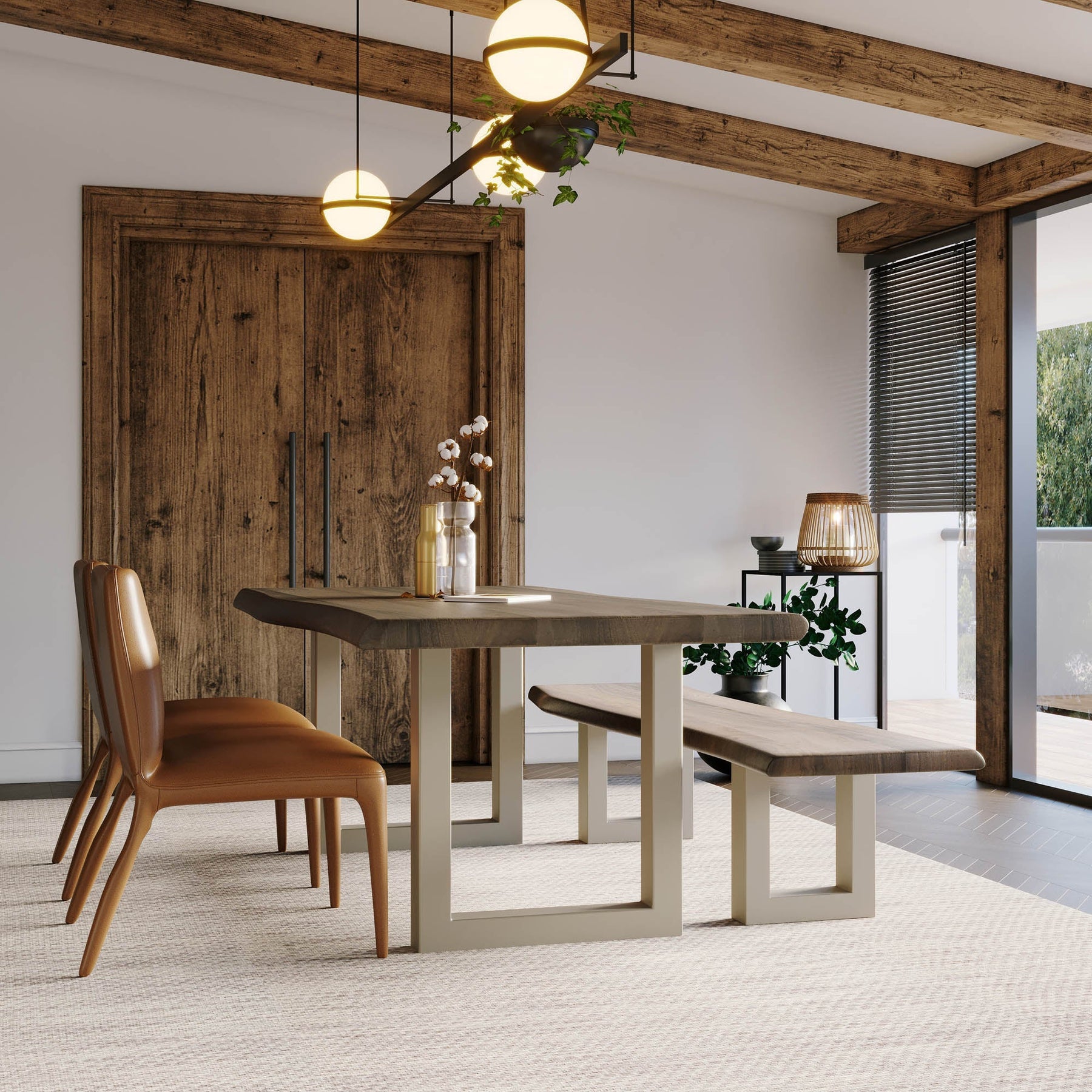 TAJ Dining Bench - comfortable dining experience | Image 7 | InSTYLE Home & Rugs
