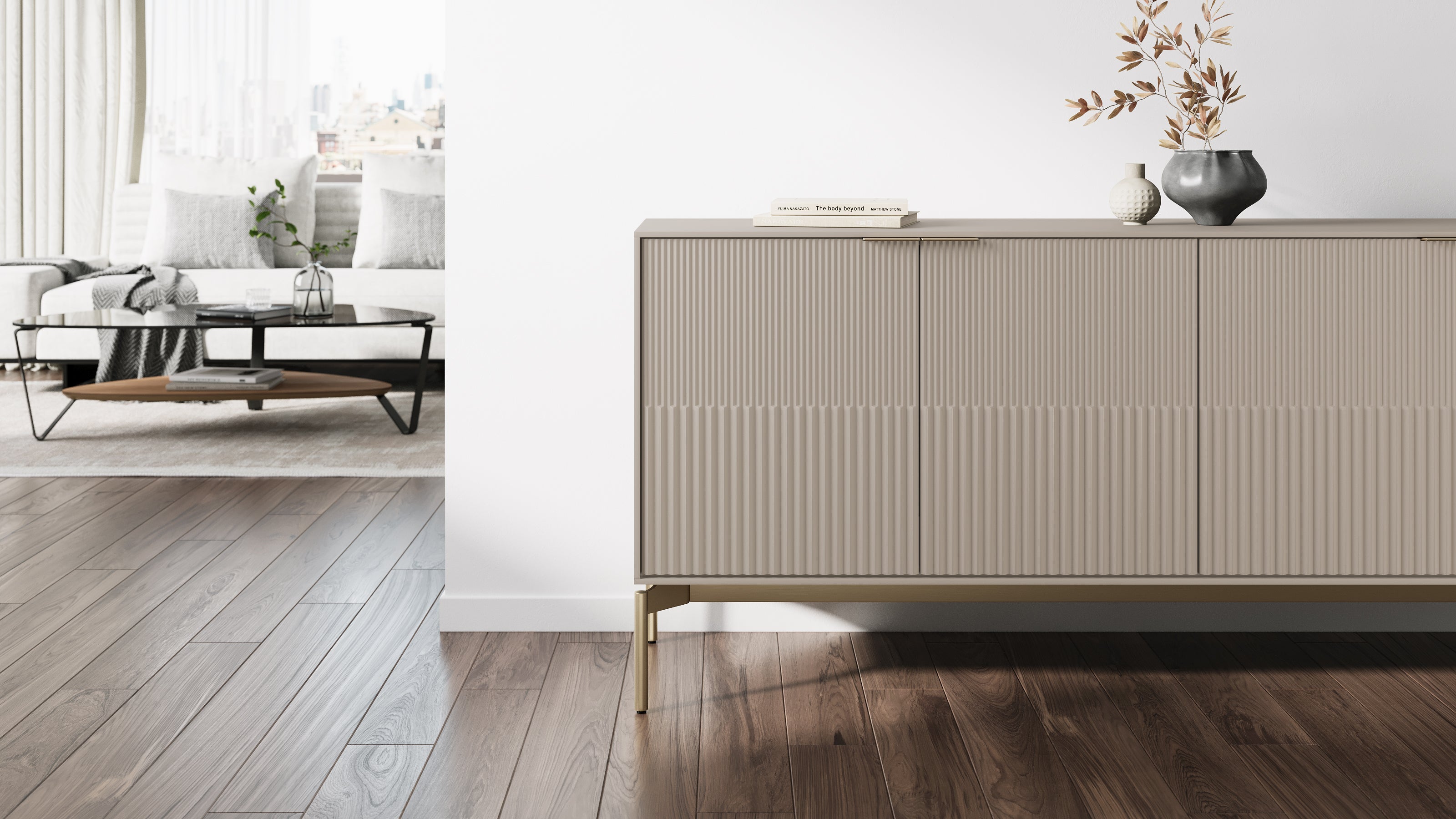 BDI ZIG CREDENZA Console 7649 - compact console for organizing entryway or hallway essentials | Image 15 | InSTYLE Home & Rugs