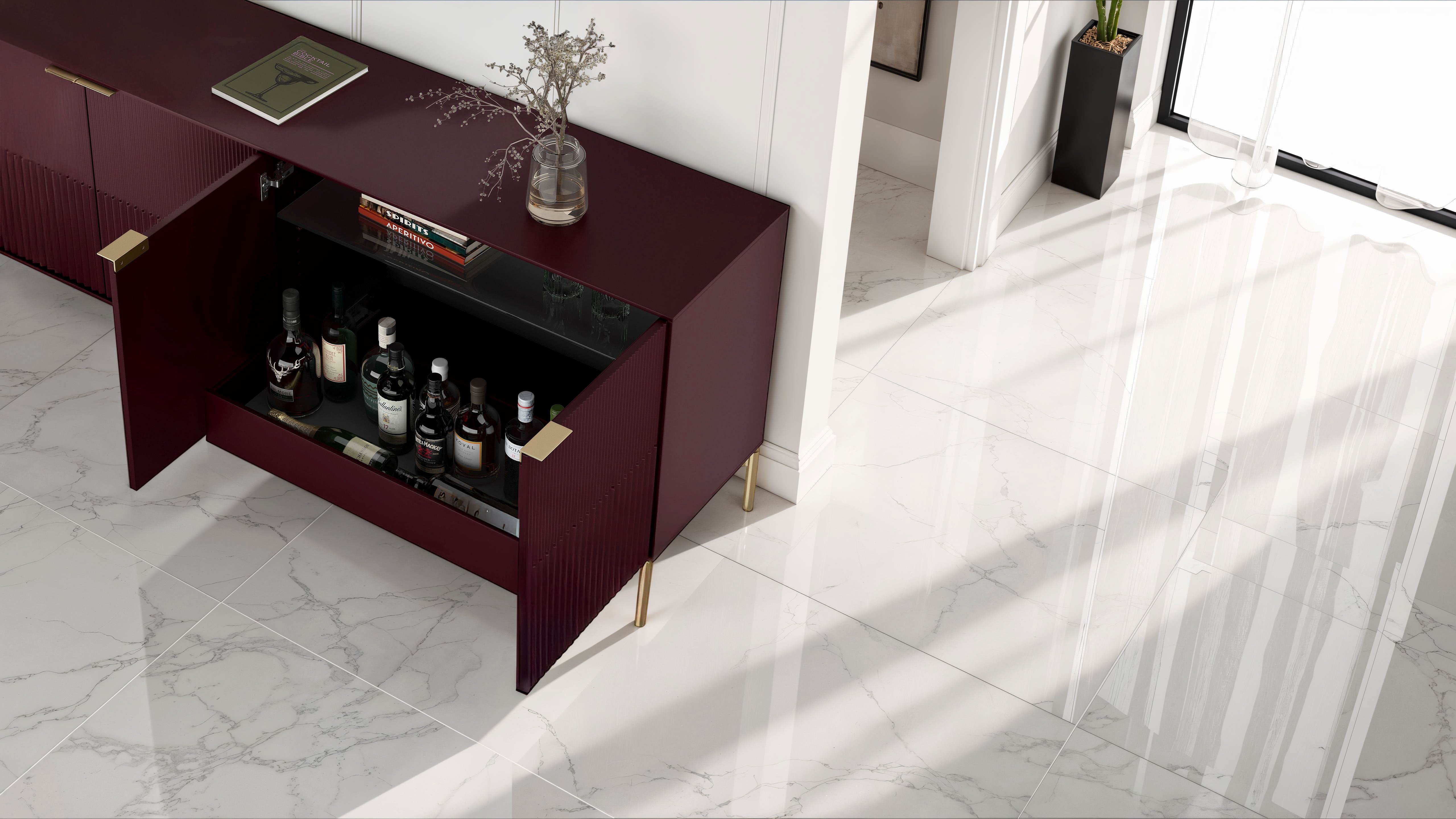 BDI ZIG CREDENZA Console 7649 - compact console for organizing entryway or hallway essentials | Image 11 | InSTYLE Home & Rugs