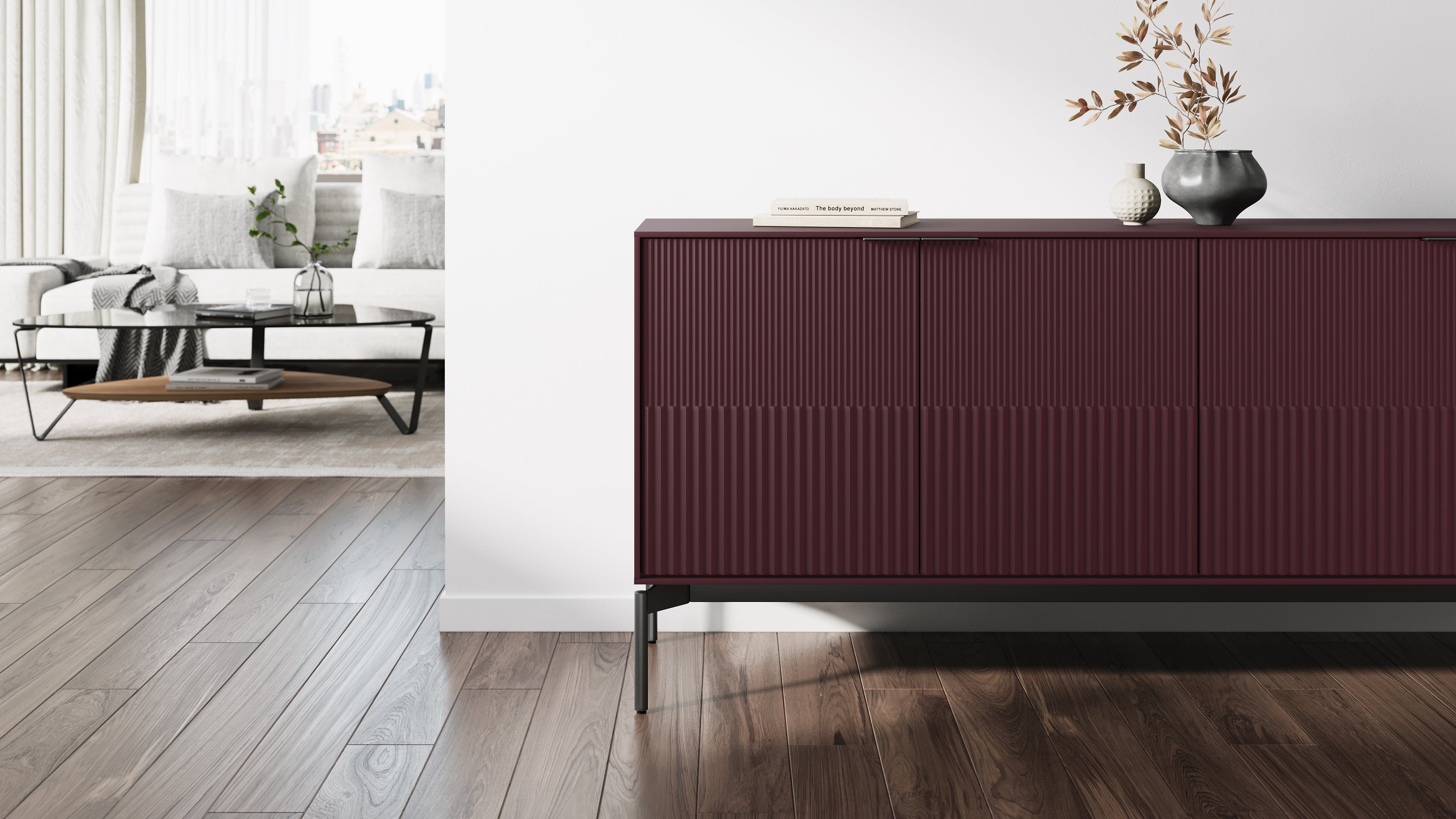 BDI ZIG CREDENZA Console 7649 - compact console for organizing entryway or hallway essentials | Image 19 | InSTYLE Home & Rugs