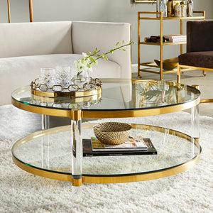 PALOMA Brushed Gold or Steel Coffee Table - functional centerpieces for homes | Image 8 | InSTYLE Home & Rugs