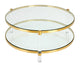 PALOMA Brushed Gold or Steel Coffee Table