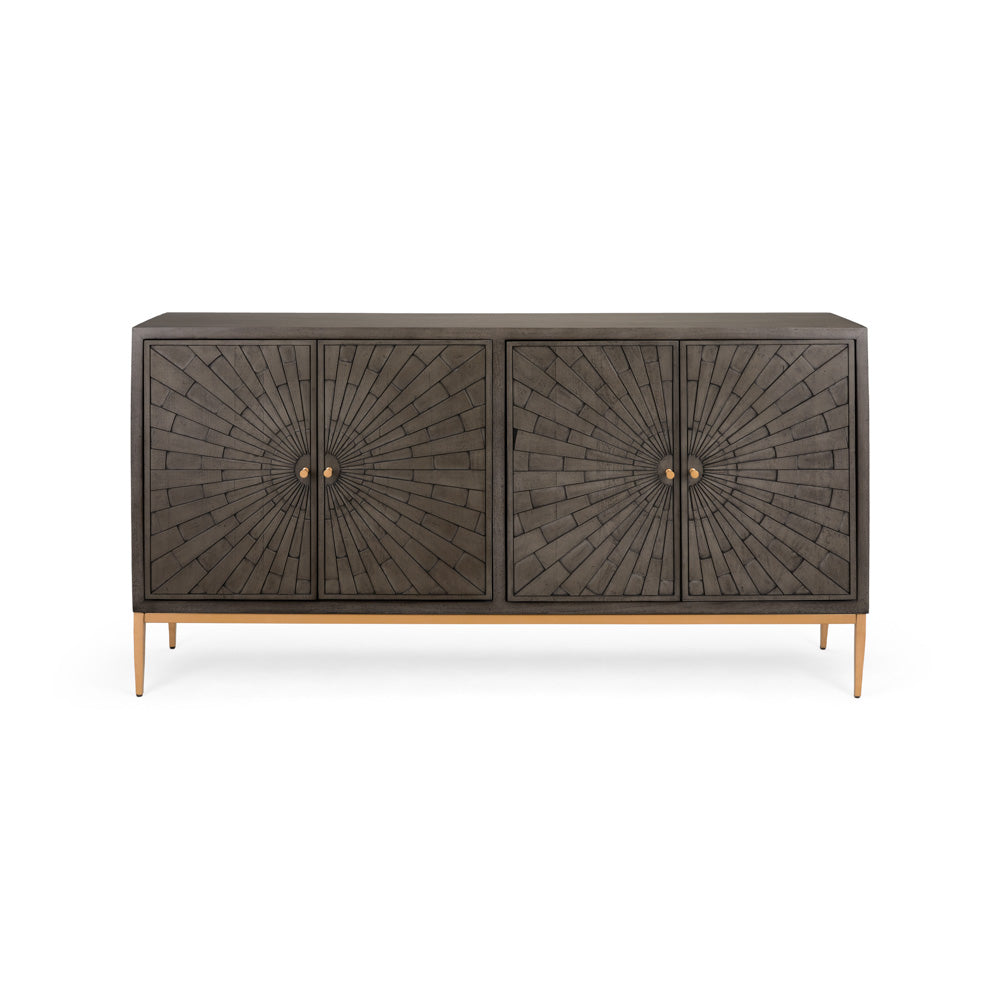Harold 4-Door Sideboard - sleek sideboard for storage | Image 3 | InSTYLE Home & Rugs