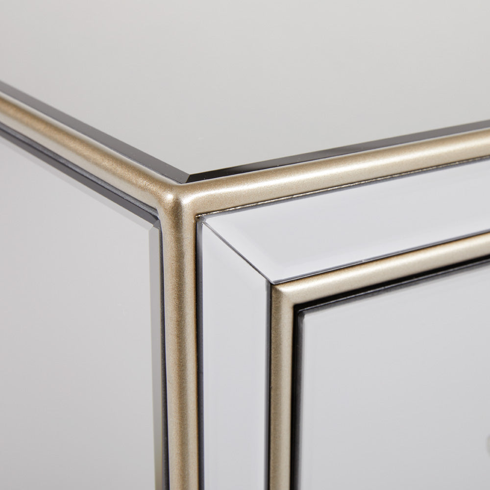 Mirrored 6-drawer Chest - durable drawer with smooth glide mechanism for daily use | Image 6 | InSTYLE Home & Rugs