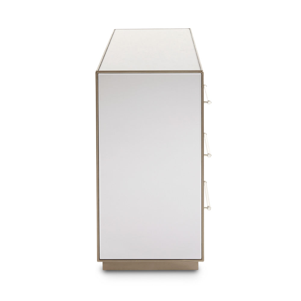 Mirrored 6-drawer Chest - durable drawer with smooth glide mechanism for daily use | Image 8 | InSTYLE Home & Rugs