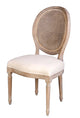 Napoleon Dining Chair w/ Cane Back- Antique Linen