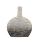 14" Textured Oval 2-Tone Vase