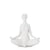 Yoga White Ceramic Decor Figure - Hands On Knees - www.instylehome.ca