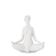 Yoga White Ceramic Decor Figure - Hands On Knees