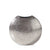 Tiber Hammered Pinched Round Vase Short - Silver - www.instylehome.ca