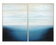 Below The Surface (set Of 2) - 40" X 60" - Silver