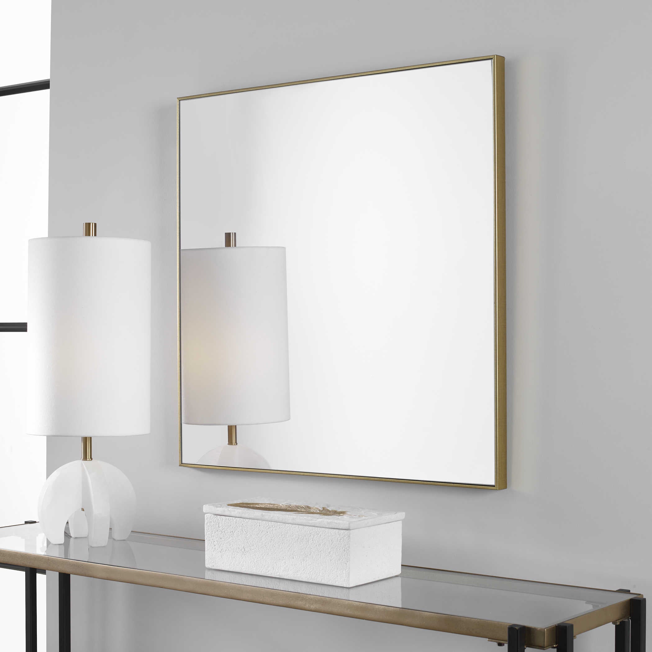 ALEXO SQUARE MIRROR - elegant and functional accent pieces for any room | Image 2 | InSTYLE Home & Rugs