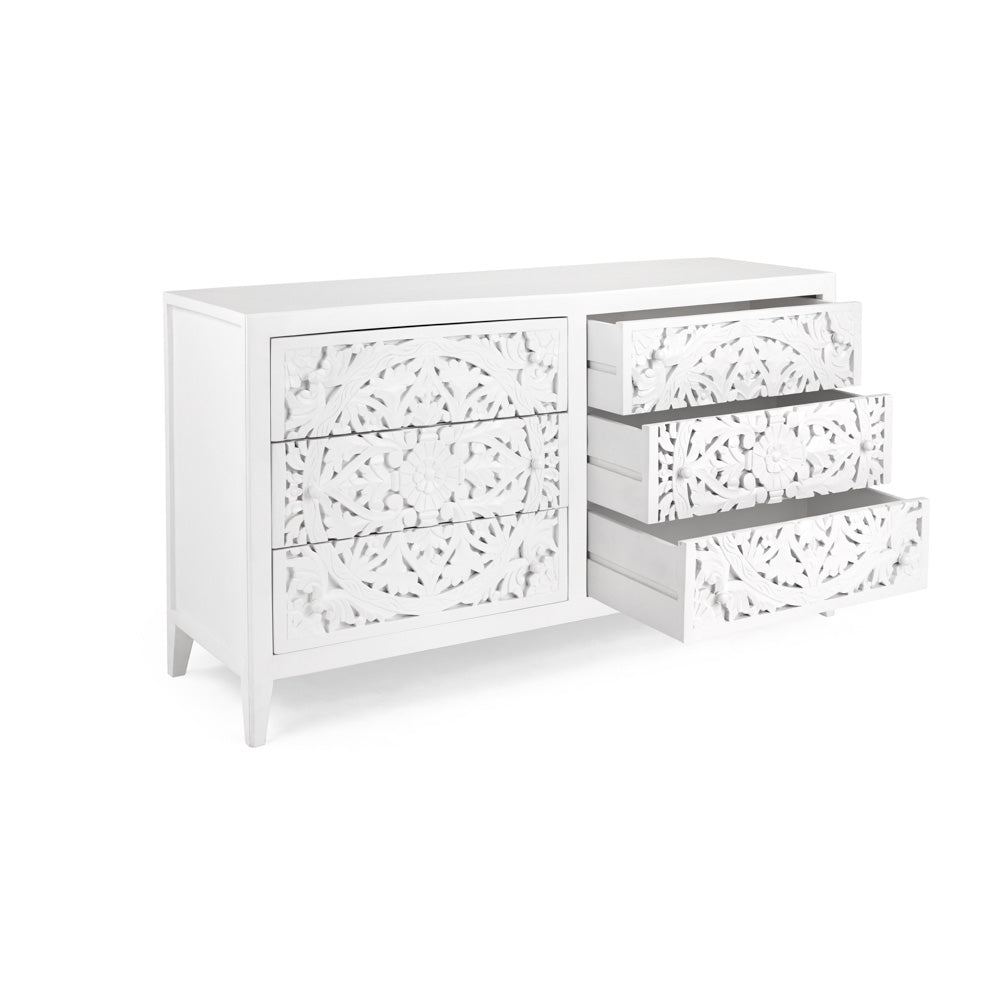 ATHENA 6 DRAWERS DRESSER - stylish dresser with modern flair | Image 2 | InSTYLE Home & Rugs