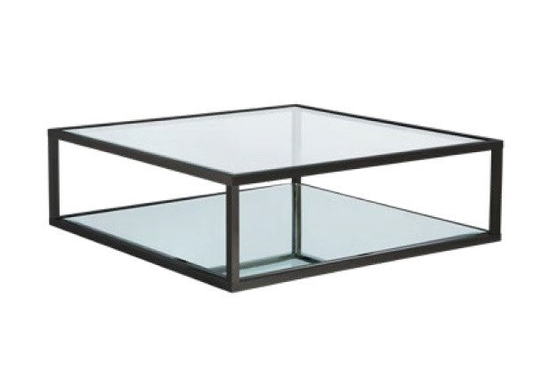 Caspian Black Coffee Table – Square - perfect for holding drinks, decor, or lamps | Image 1 | InSTYLE Home & Rugs