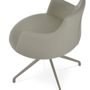 Dervish Spider Swivel Dining Chair - comfortable dining experience | Image 3 | InSTYLE Home & Rugs