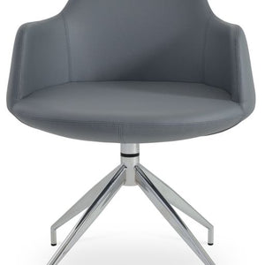 Dervish Spider Swivel Dining Chair - comfortable dining experience | Image 1 | InSTYLE Home & Rugs