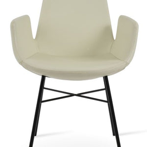 Eiffel Arm Cross Dining Chair - stylish chairs for any table | Image 1 | InSTYLE Home & Rugs