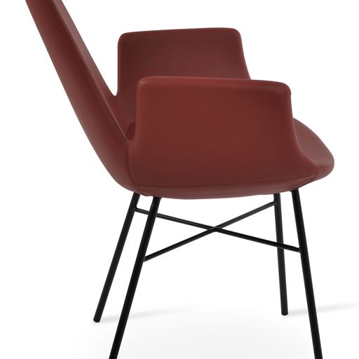 Eiffel Arm Cross Dining Chair - stylish chairs for any table | Image 4 | InSTYLE Home & Rugs