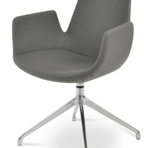 Eiffel Arm Spider Swivel Dining Chair - stylish chairs for any table | Image 1 | InSTYLE Home & Rugs