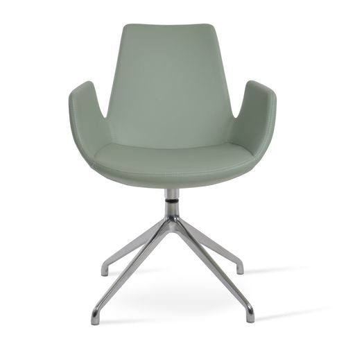 Eiffel Arm Spider Swivel Dining Chair - stylish chairs for any table | Image 3 | InSTYLE Home & Rugs