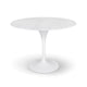 Flute Condo Size Round Dining Table with Marble Top