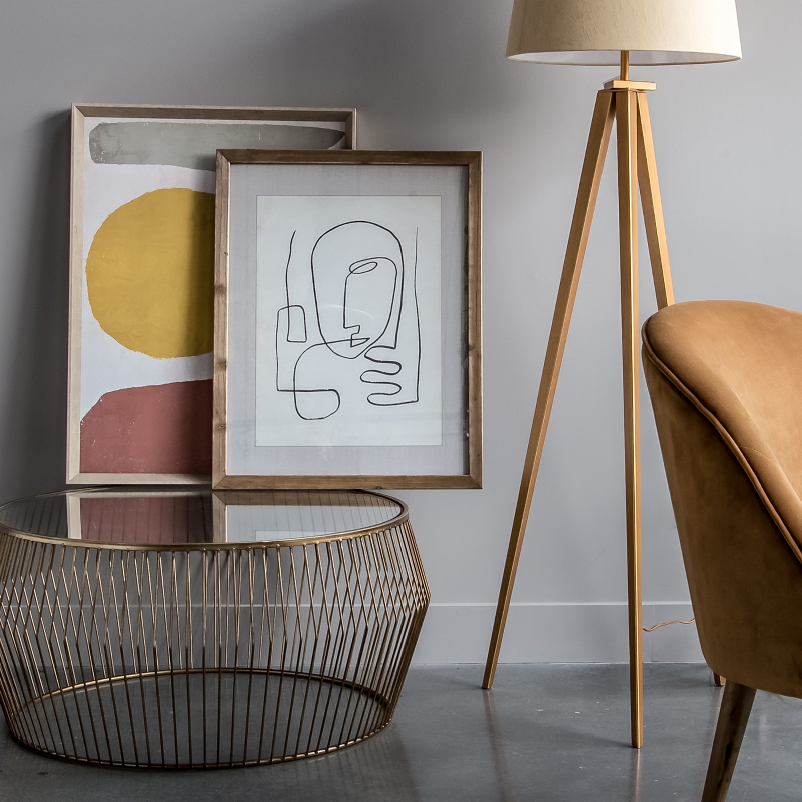 Glass With Wood Frame Femme Wall Decor-wfh-003-1 instylehome.ca