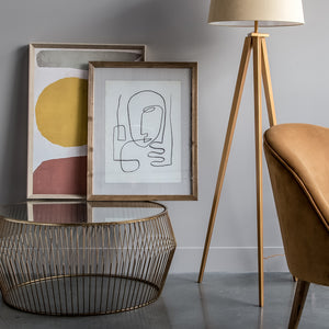 Glass With Wood Frame Femme Wall Decor-wfh-003-1 instylehome.ca