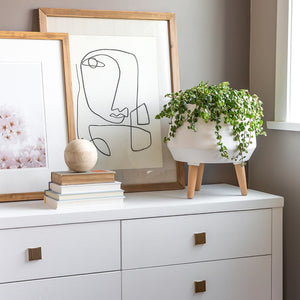 Glass With Wood Frame Femme Wall Decor-wfh-003-1 instylehome.ca