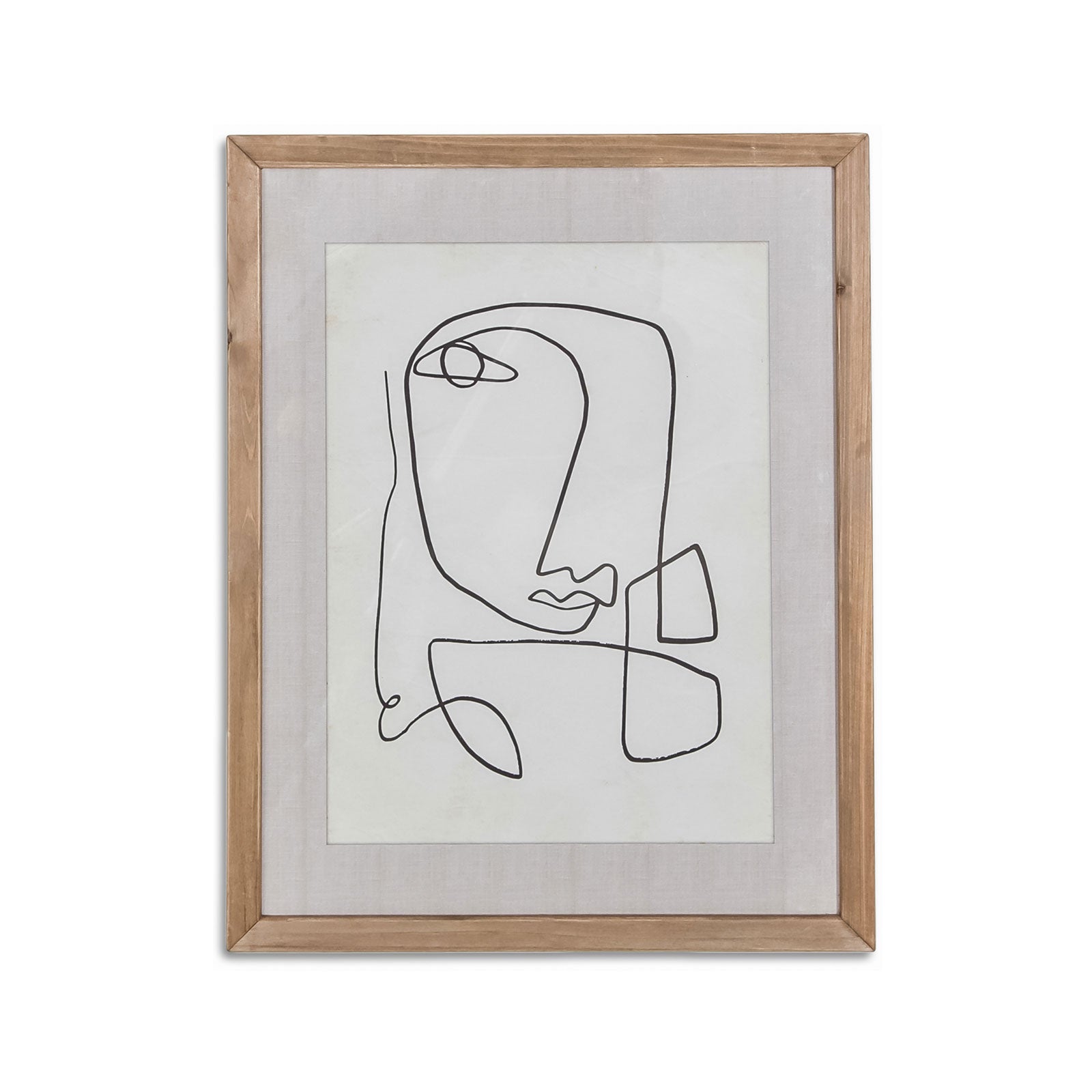 Glass With Wood Frame Femme Wall Decor-wfh-003-1 instylehome.ca