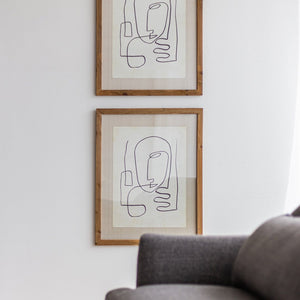 Glass With Wood Frame Homme Wall Decor-wfh-004-1 instylehome.ca