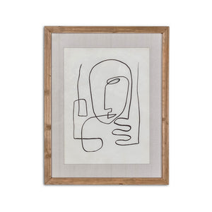 Glass With Wood Frame Homme Wall Decor-wfh-004-1 instylehome.ca