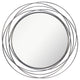 Brushed Nickel Round Wire Mirror; 4Mm Mirror 27.5