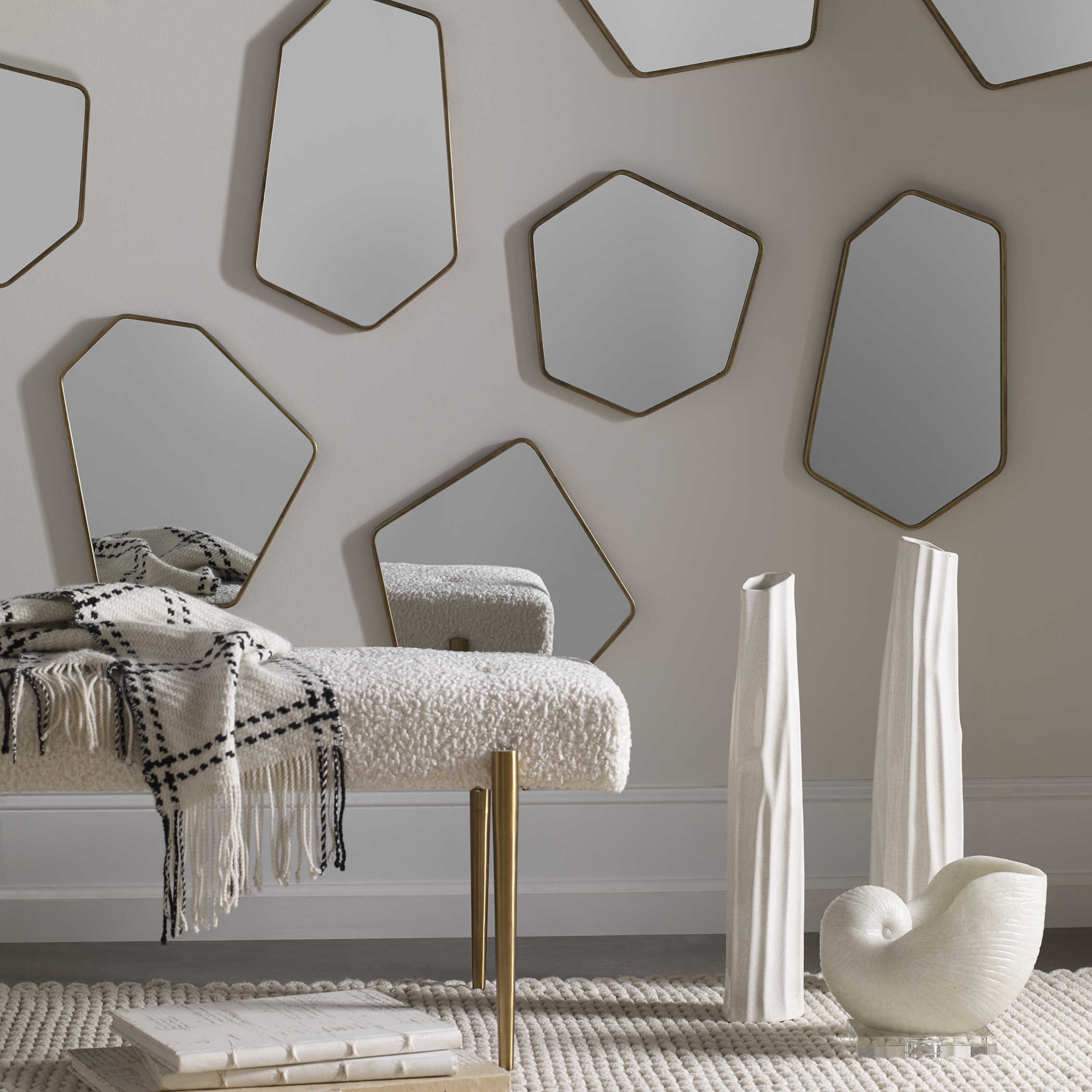 LINNEAH MIRRORS (Set of 4) - perfect for enhancing light and creating a sense of space | Image 5 | InSTYLE Home & Rugs