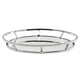 Lux Flared Round 16.5" Stainless Steel Mirror Tray