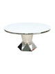 Majestic 51″ & 60″ White Glass Dining Table