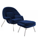 Nest Lounge Chair & Ottoman in Velvet