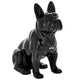 Sitting Ceramic French Bulldog - Black