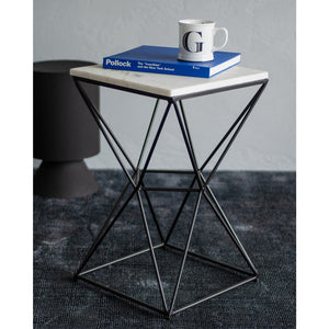 Symmetry End Table - small accent table with storage for a clutter-free space | Image 4 | InSTYLE Home & Rugs