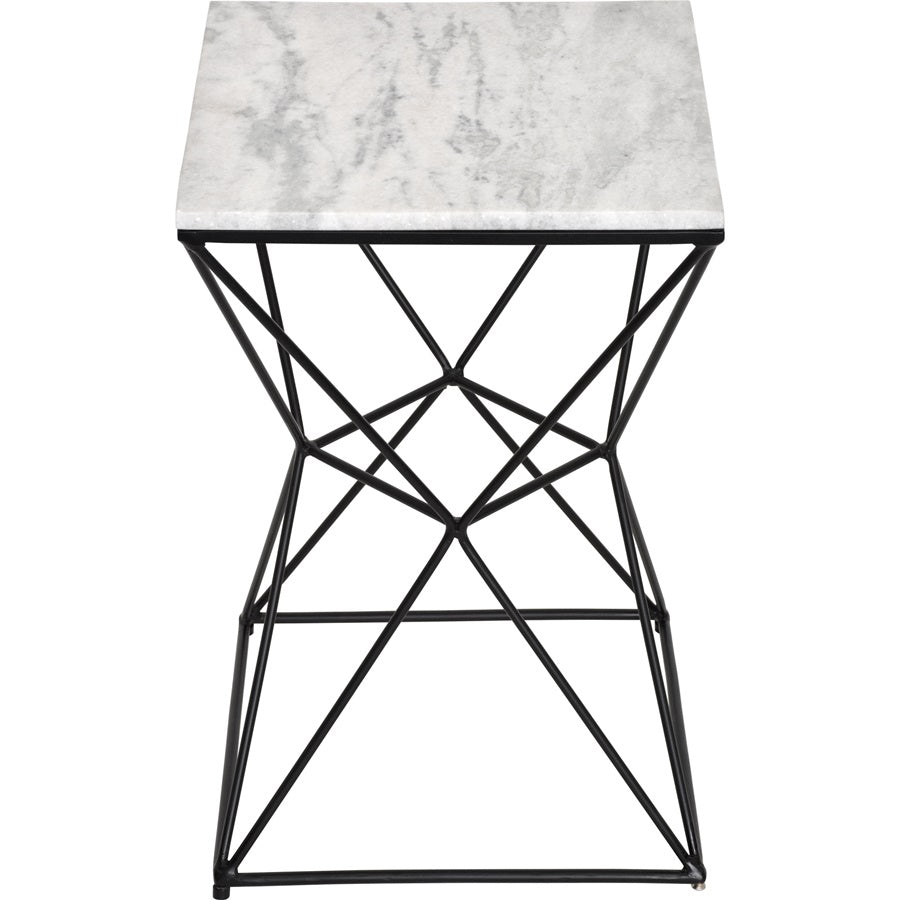 Symmetry End Table - small accent table with storage for a clutter-free space | Image 5 | InSTYLE Home & Rugs