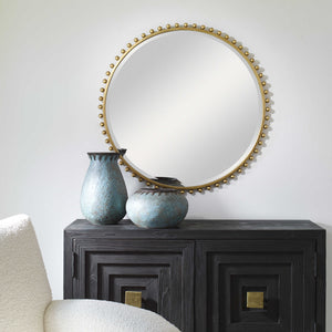 TAZA ROUND MIRROR - elegant and functional accent pieces for any room | Image 1 | InSTYLE Home & Rugs