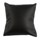 Black Leatherette Pillow