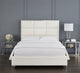 Blair White Leatherette Bed