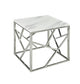 Carole Faux Marble End Table