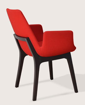 Eiffel Wood Arm Chair - durable construction for long-lasting use | Image 4 | InSTYLE Home & Rugs